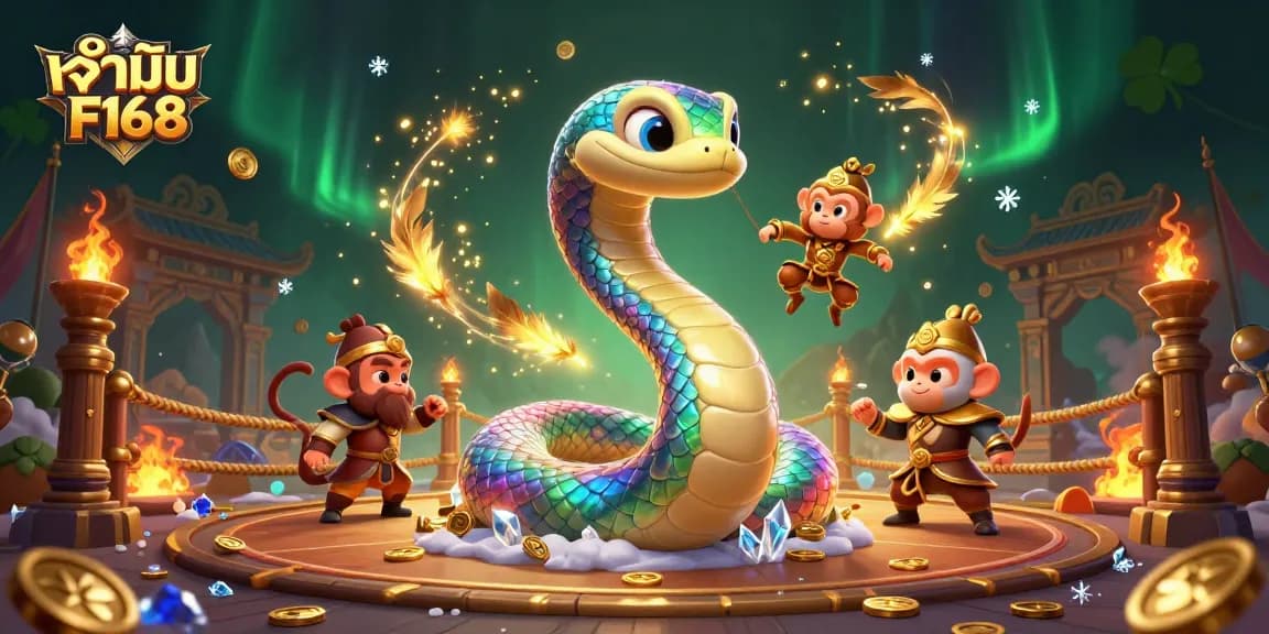 Experience thrilling adventure with เจ้ามือ F168's immersive online gaming world featuring colorful characters and vibrant scenes.