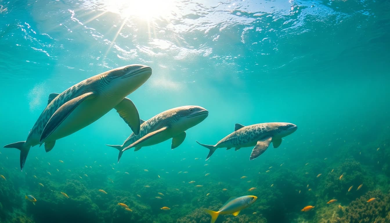 Tauchen in Playa del Carmen: Taucher erkunden leuchtende Korallenriffe und bunte Fische in kristallklarem Wasser.