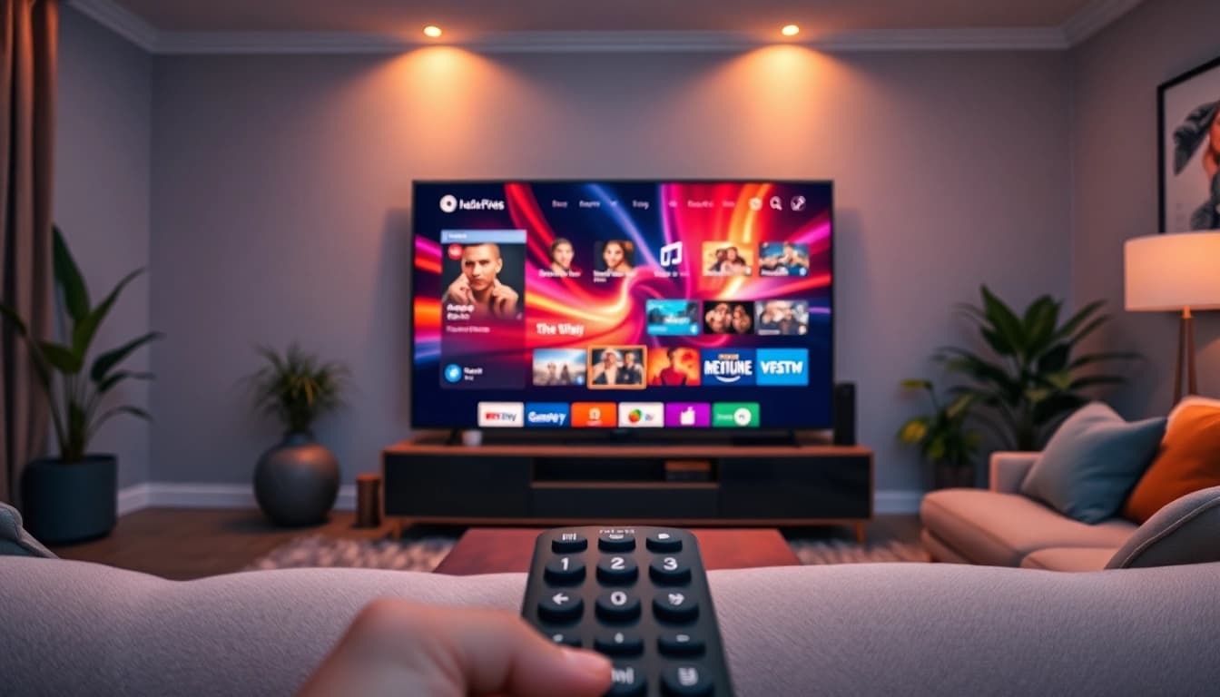 Exciting modern streaming experience with Lauthaitv displayed on a stylish television.