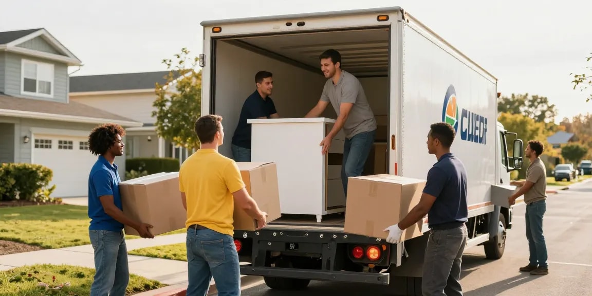 Umzugsunternehmen Worms mit professionellem Team, das Möbel sorgfältig verpackt und transportiert.