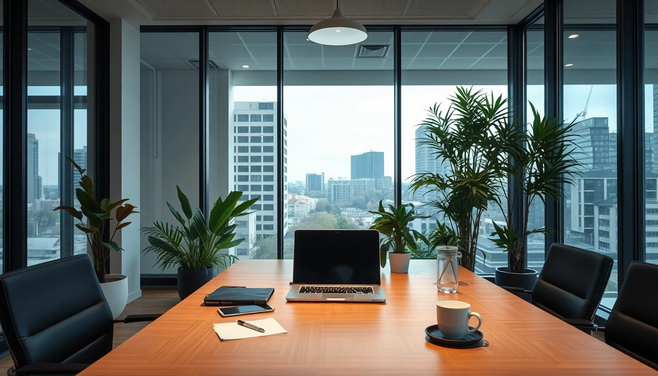 Professionelles Büro für Headhunter Oberhausen mit modernem Schreibtisch und urbanem Ambiente.