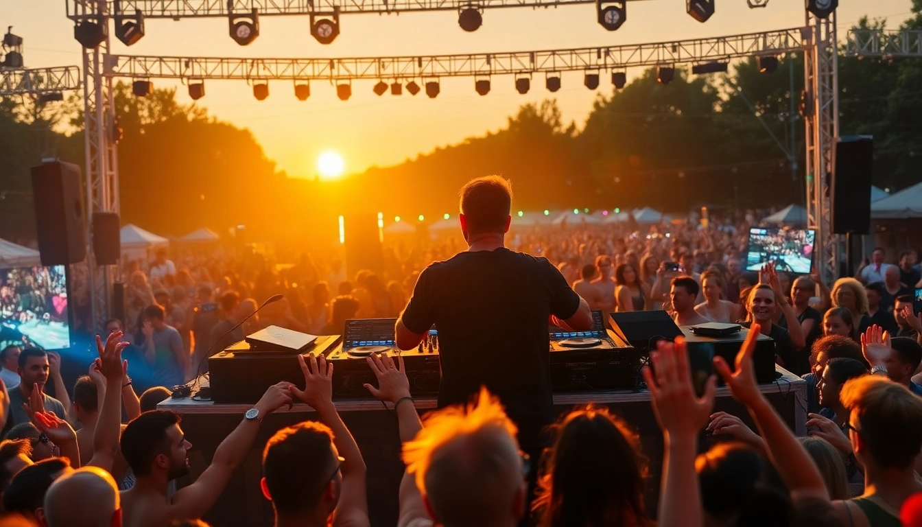 DJ in München begeistert das Publikum mit einer lebhaften Performance.
