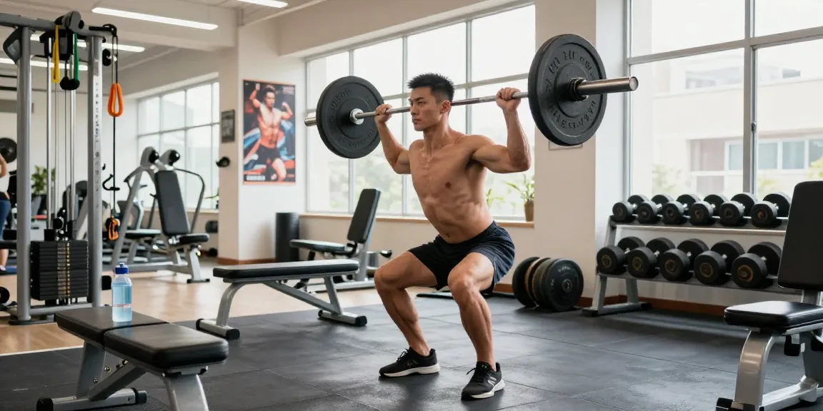 Bodybuilder, der in einer professionellen Umgebung im Anabolika Shop Deutschland trainiert und Hingabe sowie Stärke demonstriert.