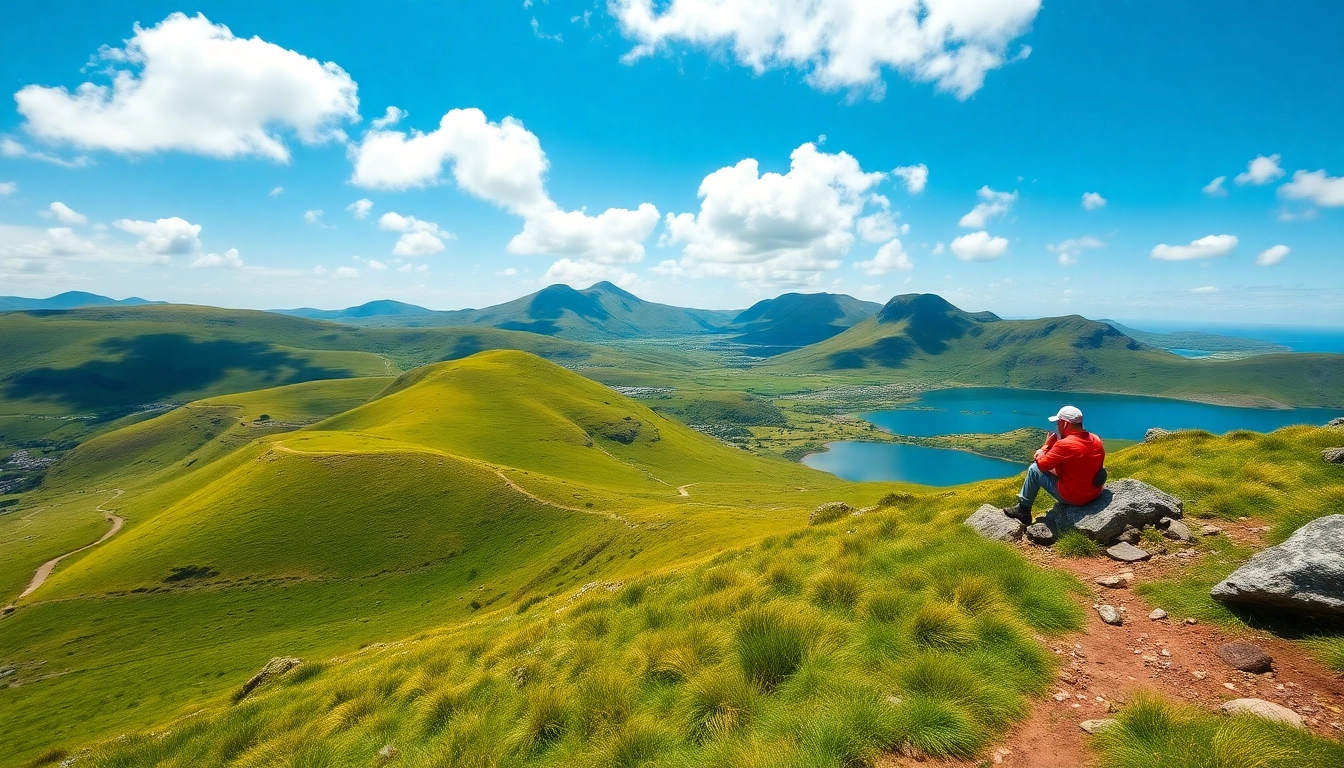 Hiking the scenic Kerry Way Irland with lush landscapes and winding trails.