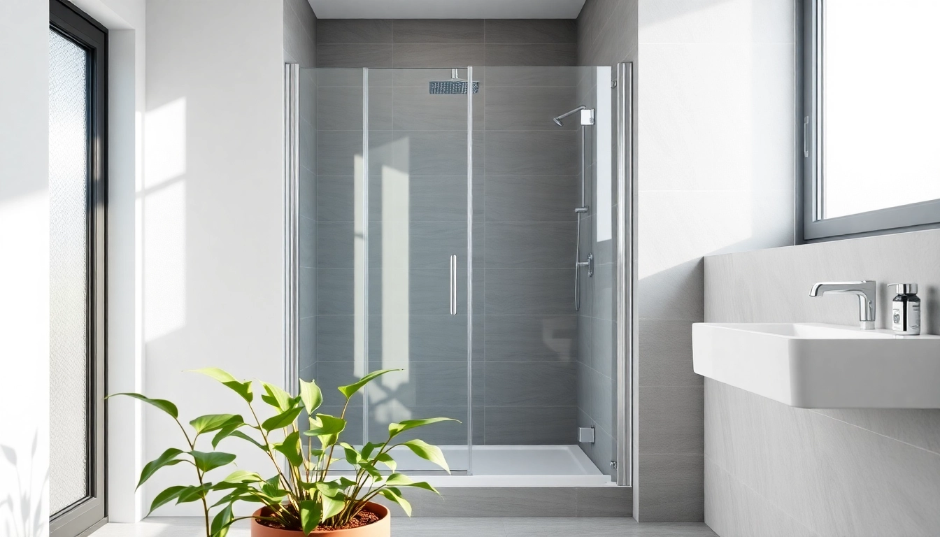 Moderne duschkabine 80x80 eckeinstieg in einem eleganten Badezimmer design.