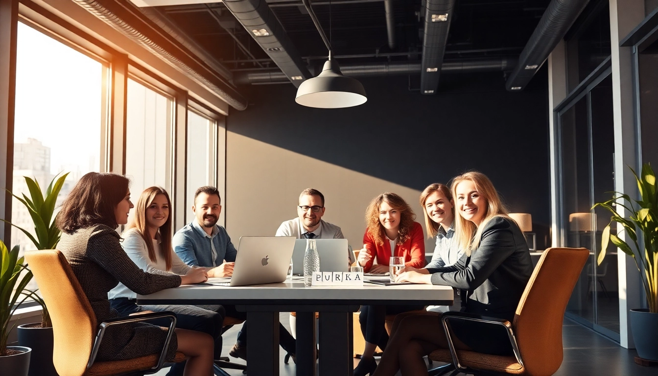 Unternehmensberatung: Team von Beratern arbeitet an strategischen Lösungen in einem modernen Büro.