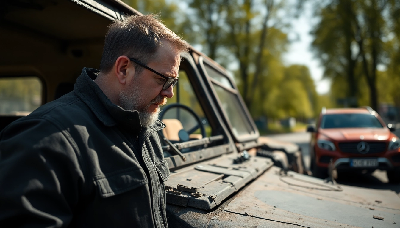 Kfz gutachter berlin analyzing vehicle damage with precision and expertise.