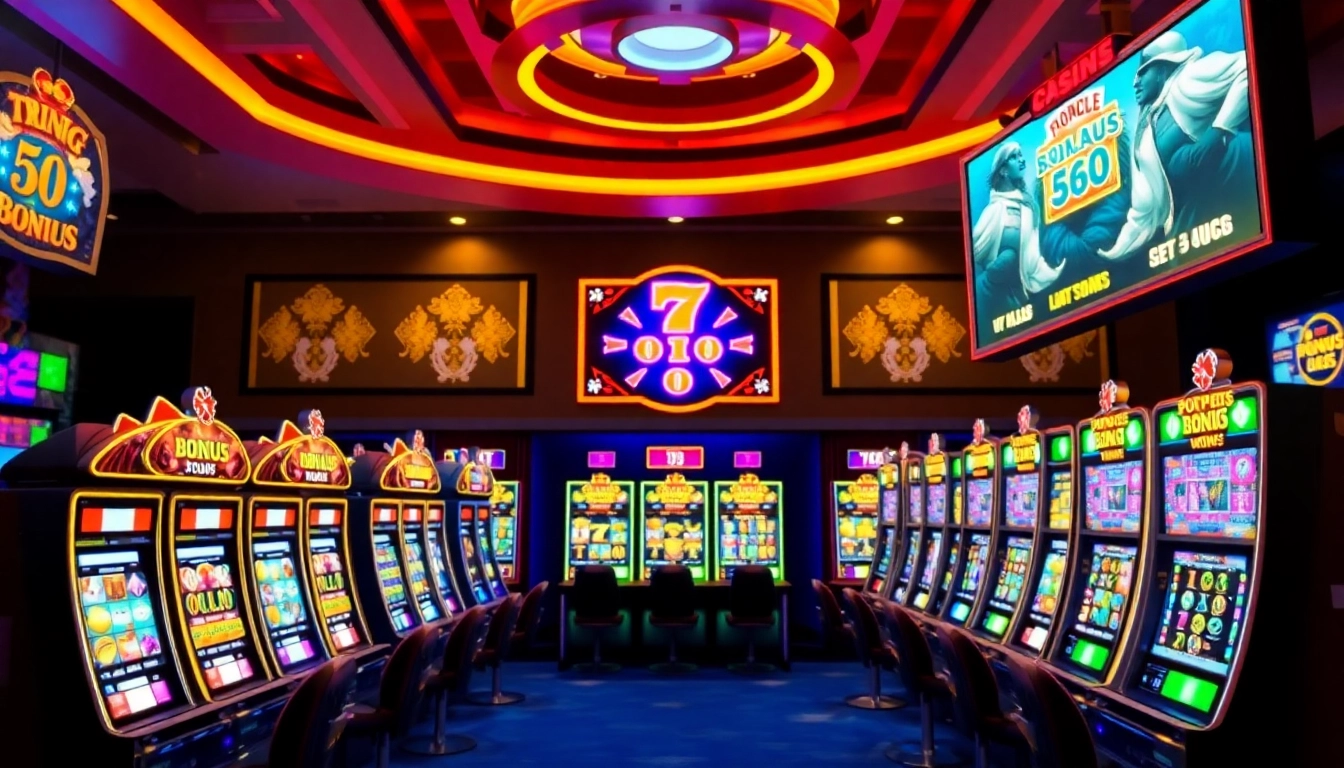 Catch alluring Casino Bonus offers with captivating graphics and vibrant casino elements.