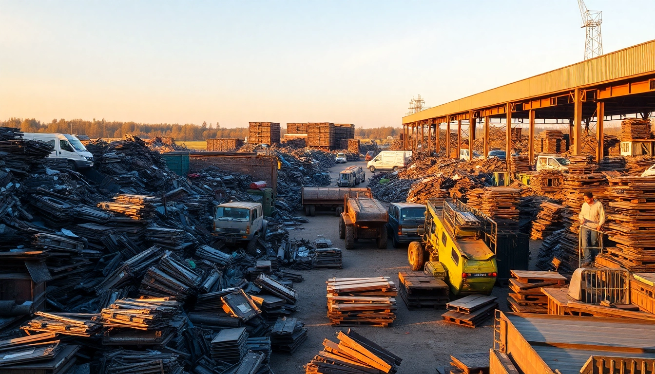 Engaging scene of Schrotthandel Remscheid showcasing vibrant metal recycling operations.