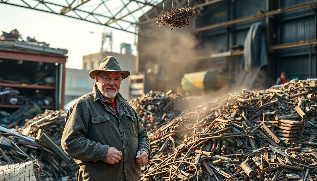 Schrotthändler Duisburg sortiert Altmetalle für umweltfreundliches Recycling.
