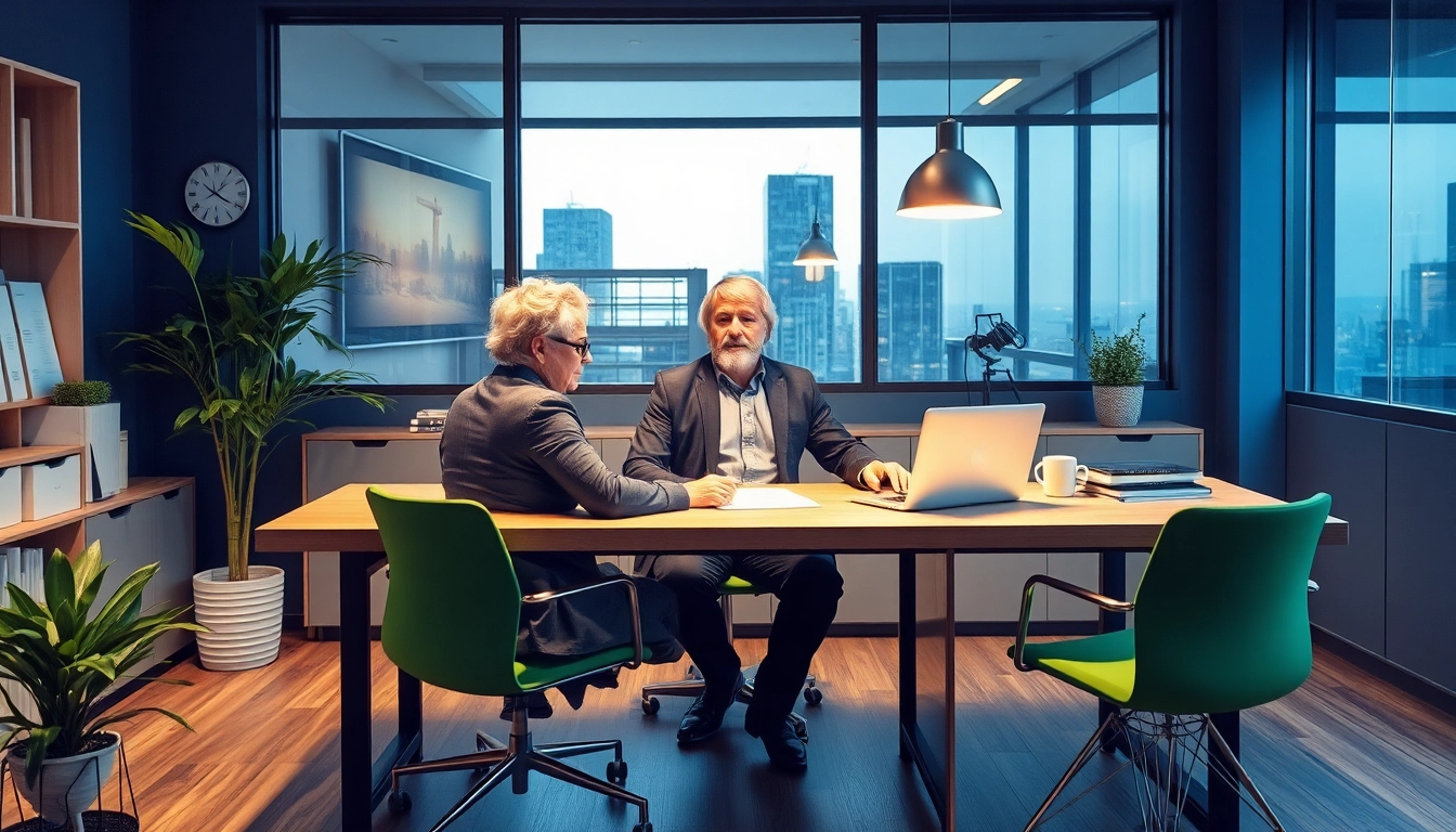 Headhunter Kassel berät erfolgreich Klienten in einem modernen Büro.