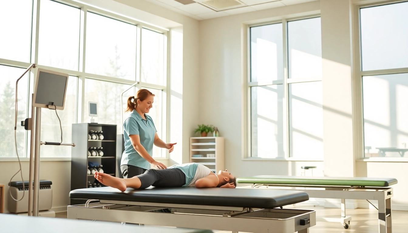 Experience personalized physiotherapy Edmonton in a modern, calming clinic setting.