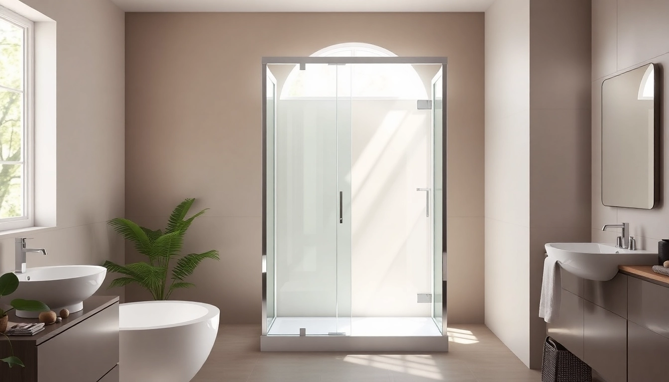 Erleben Sie die Eleganz der sonni Duschkabine mit klaren Linien und Sicherheitsglas.