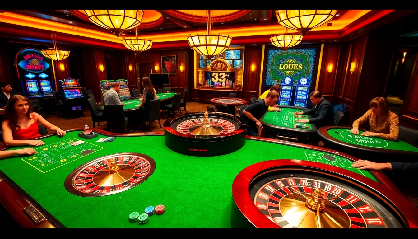 Experience the excitement of gambling with live tables at https://333bett.com.br, featuring vibrant poker chips and roulette.