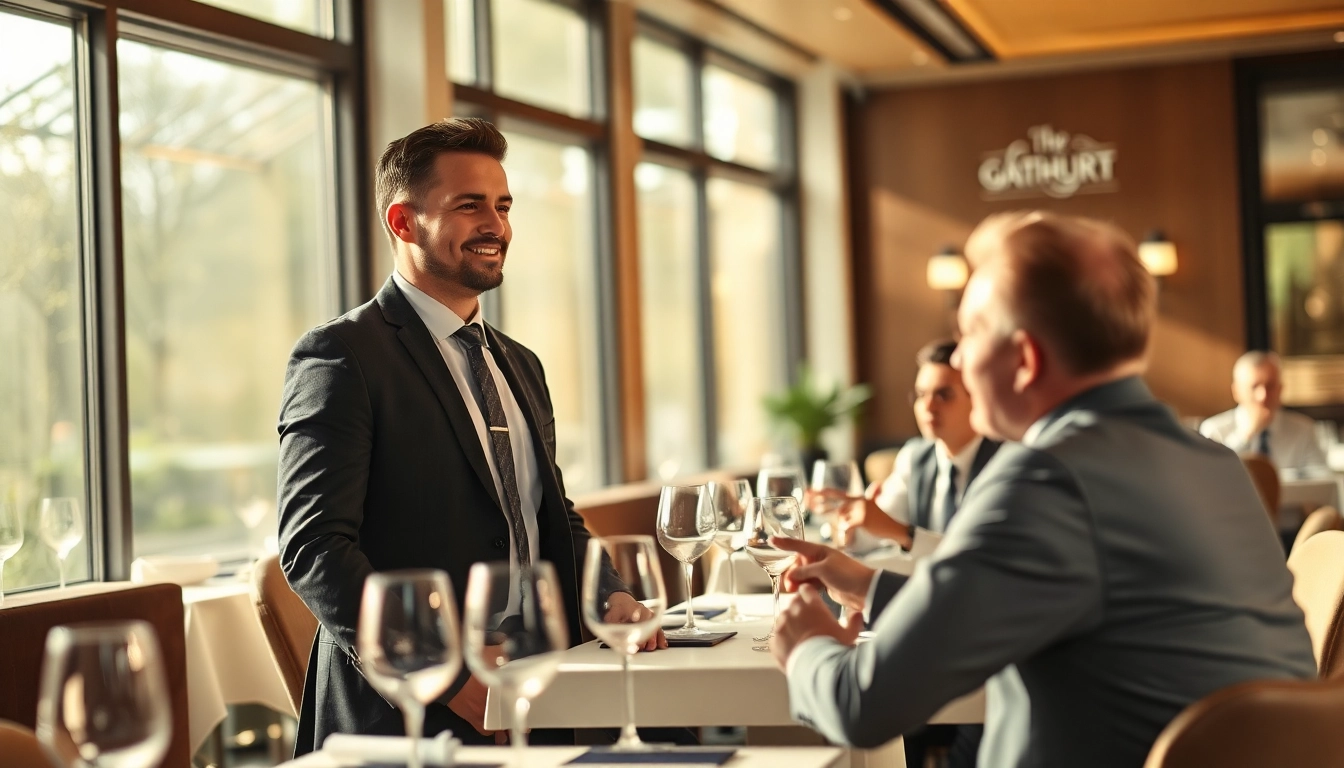 Headhunter Gastronomie berät Führungskräfte in einem eleganten Restaurant.