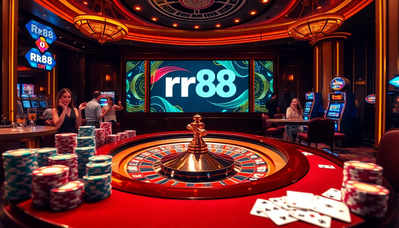 Experience the thrill of rr88 with vibrant casino tables and exciting gameplay.