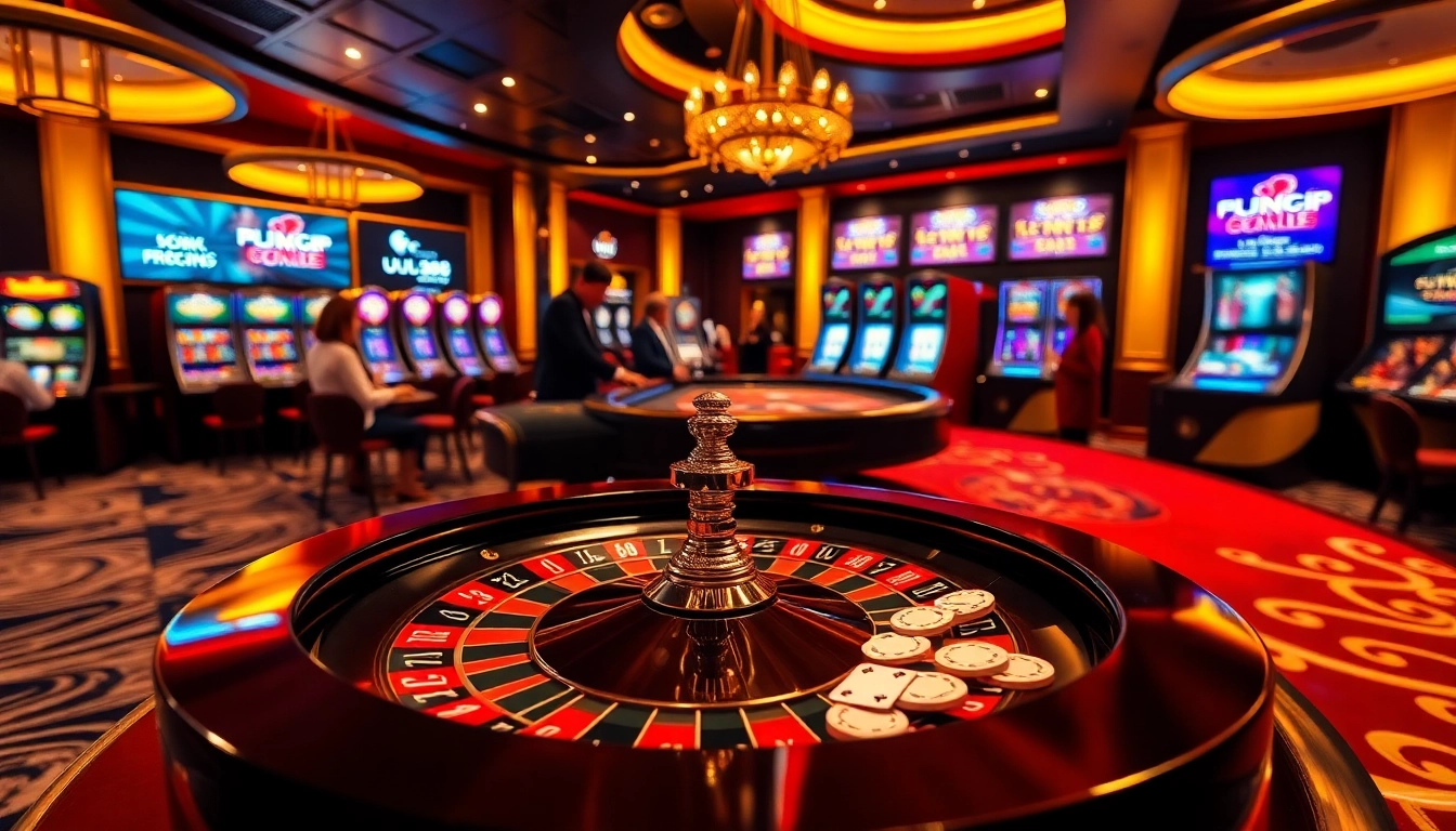 Exciting gameplay at trang chủ uu88 with roulette and poker chips enhancing the casino experience.