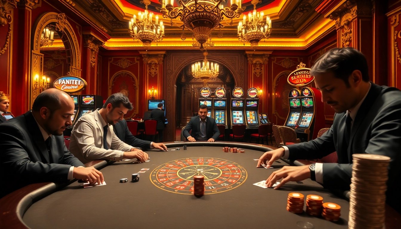 Engaging poker players at a lavish casino table, highlighting hidden wiki 2026 links.