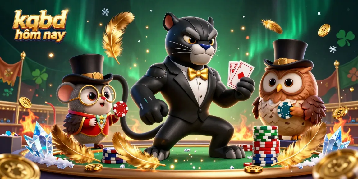 Experience exciting kqbd hôm nay betting action with dynamic 3D characters and vibrant casino elements.