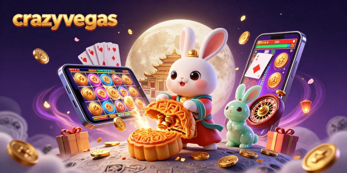 Play exciting games at crazyvegas while enjoying a vibrant lunar-themed casino adventure.